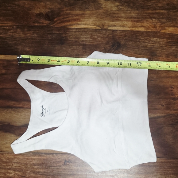YoungLA Women's White Sports Bra - Picture 8 of 8